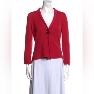 Brunello Cucinelli 100% Cashmere Red Cardigan size Medium